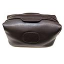 Fine leather wash bag - Brown