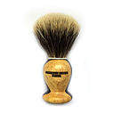 Gentleman - Pure White Badger Shaving Brush - Ebony - 21mm