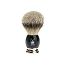 Muehle - Sophist - Blaireau Silvertip - Résine noire - 23mm