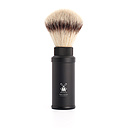 Muehle - Travel Shaving Brush - Black - Silvertip Fiber
