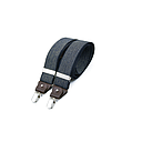 Wide clip-on suspenders with leather details – Chevron Nay