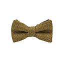 Jaggs - Vlinderdas Tweed "Dundee" - Chevron jaune moutarde