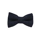 Jaggs - Nœud papillon Tweed "Dundee" - Chevron bleu marine et noir