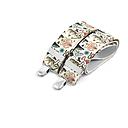 Wide clip-on suspenders - Tiger print theme