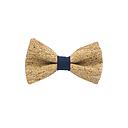Jaggs - Cork bow tie "Merlot" - Navy Blue Ring