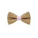 Jaggs - Cork bow tie "Merlot" - Light Pink Ring