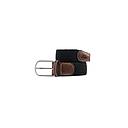 Billybelt - Elastische gevlochten riem - Liquorice black - Maat 1