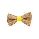 Jaggs - Cork bow tie "Merlot" - Yellow Ring
