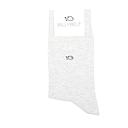 BillyBelt - Plain Cotton Socks - Blanc Chiné