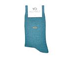 BillyBelt - Plain Cotton Socks - Oil Blue