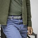 Billybelt - Elastische gevlochten riem - Gris Perle - Maat 2