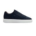 Tamaris - Sportschoen - Marineblauw Leer - Maat 42