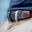 Billybelt - Elastische gevlochten riem - La Porto - Maat 1