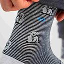 BillyBelt - Combed cotton socks Animals - White bear