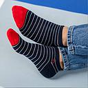 BillyBelt - Gestreepte Sokken - Navy & Wit