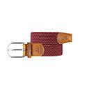 Billybelt - Elastische gevlochten riem - Grenat - Maat 1