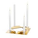 Hofats - SQUARE CANDLE gold (4 pieces)