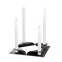 Hofats - SQUARE CANDLE black (4 pieces)