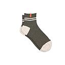 BillyBelt - Chaussettes mi-hautes - Kaki, rayé orange