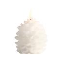 Uyuni - LED candle Pine cone - Nordic white
