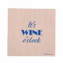 Blooming Ville - Wine Paper Napkin - Blue