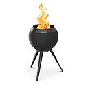 Hofats - MOON 45 All Black - Fire basket with high Stand